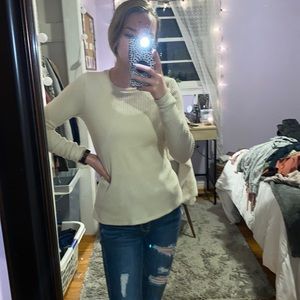 Ribbed American Eagle sweater top